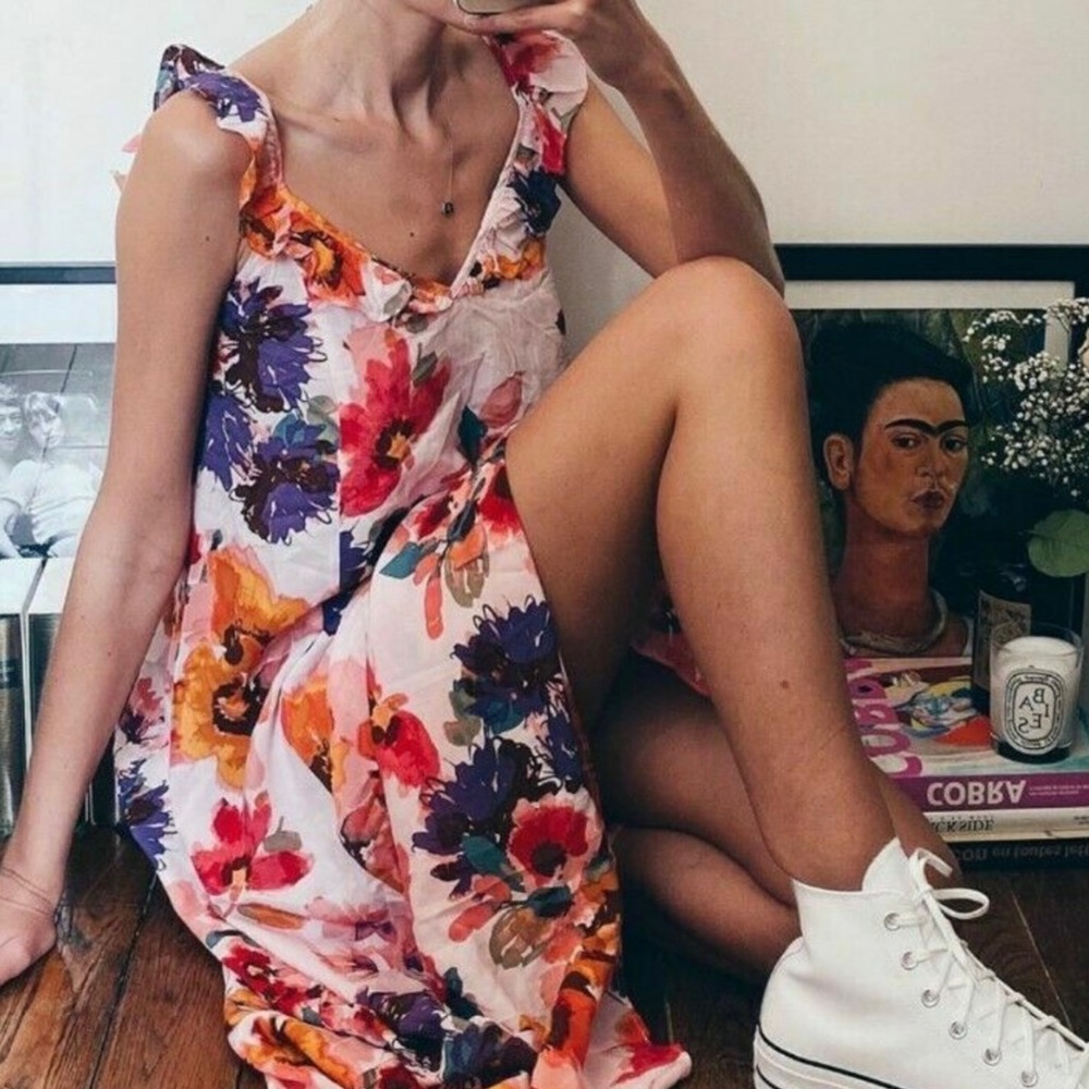 NWOT MULTICOLORE MAXI DRESS 🌸